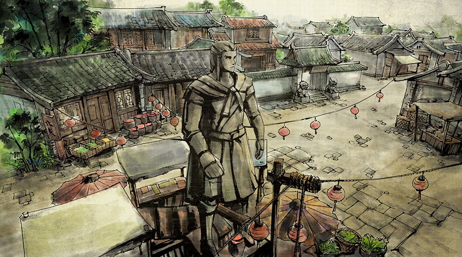 《侠客风云传》精美场景原画欣赏 泼墨山水写意风流