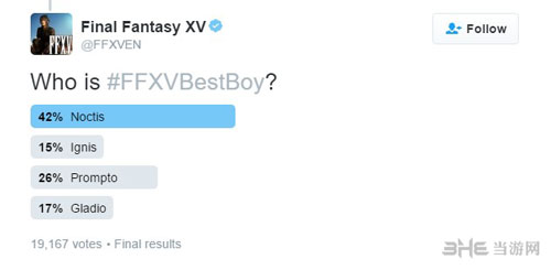 最终幻想15投票截图2