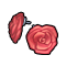 玫瑰花耳环1