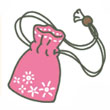 旅行青蛙粉色护身符图片