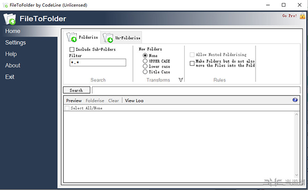 filetofolder软件界面截图