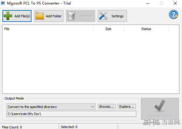 Mgosoft PCL To PS Converter截图1