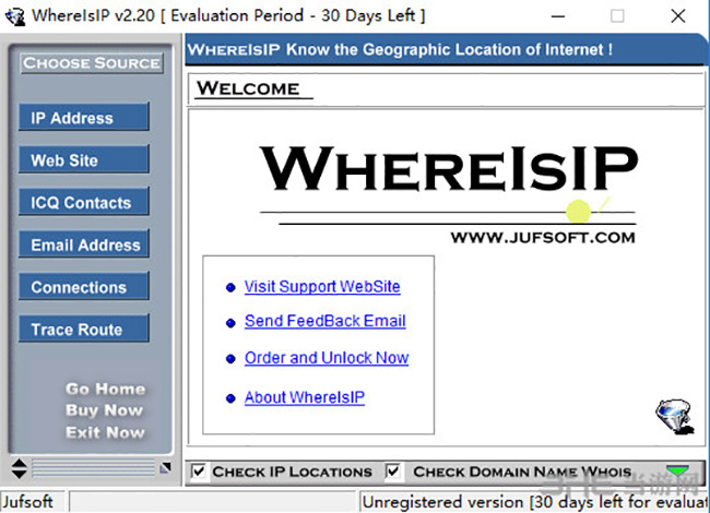 WhereIsIP软件界面截图