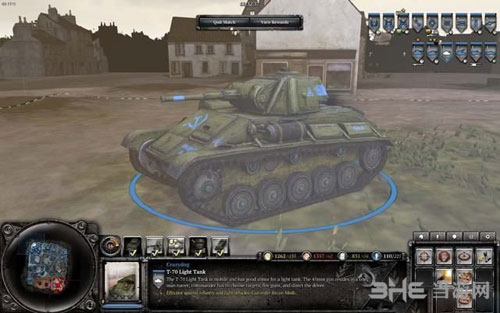 英雄连T-70轻型坦克游戏内截图
