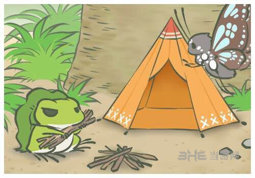 旅行青蛙时尚帐篷露营图片