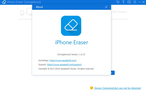 Apeaksoft iPhone Eraser截图2