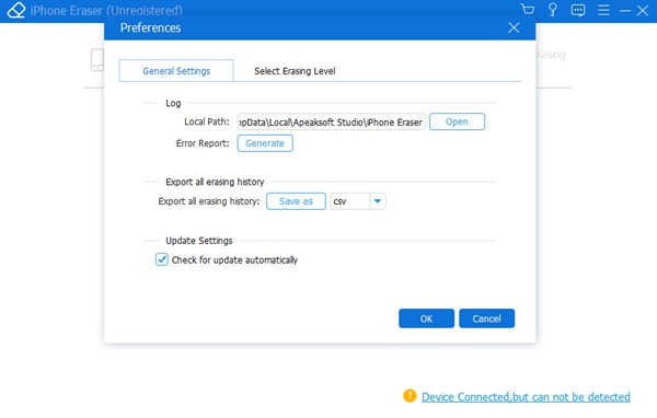Apeaksoft iPhone Eraser截图3
