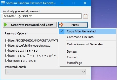 Sordum Random Password Generator软件图片2