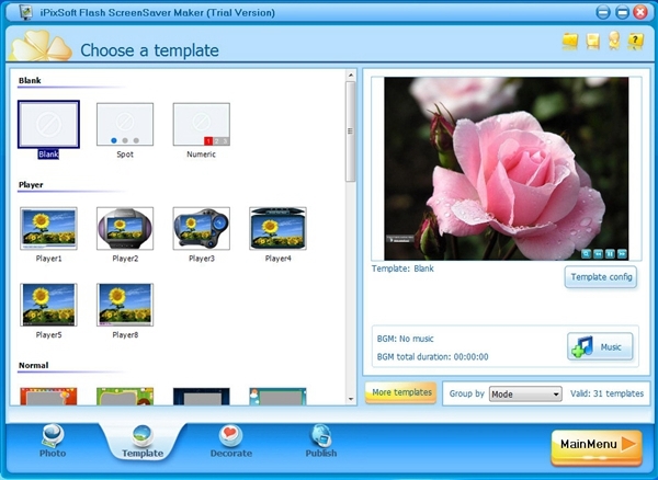 iPixSoft flash ScreenSaver Maker软件图片3