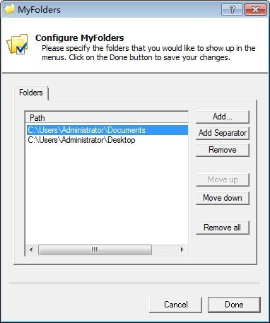 MyFolders软件图片