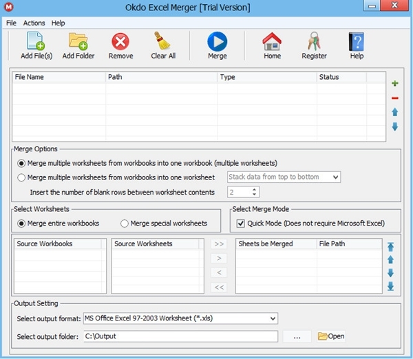 Okdo Excel Merger软件图片1