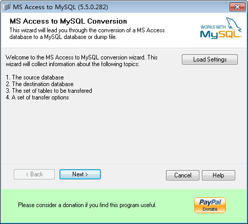 Bullzip MS Access To MySQL图