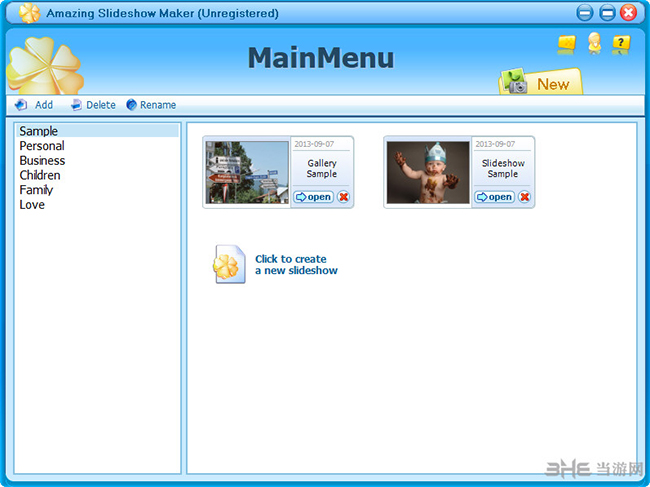 AmazingSlideshowMaker软件界面截图1