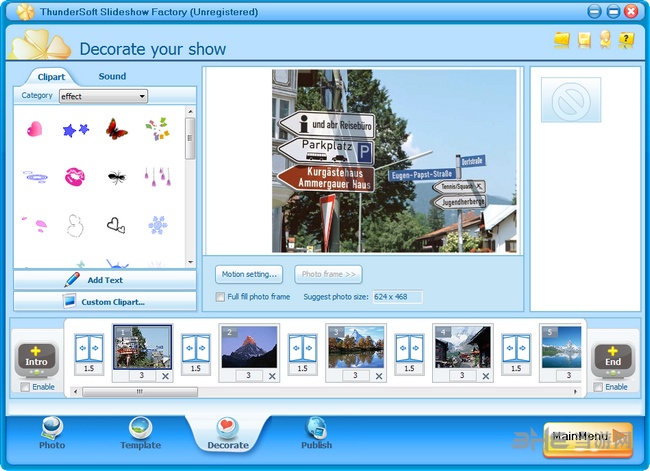 ThunderSoft Slideshow Factory破解版截图1