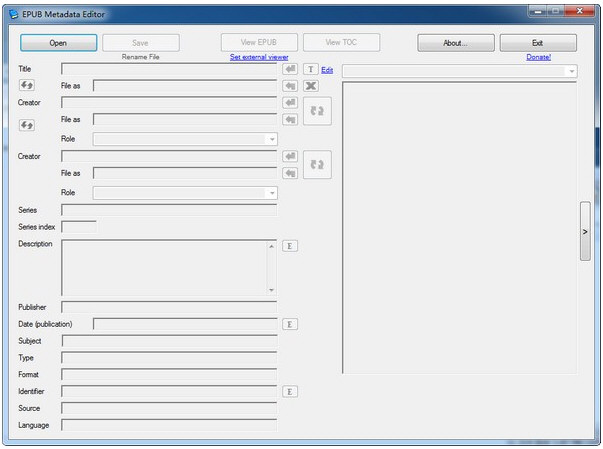 EPub Metadata Editor截图1