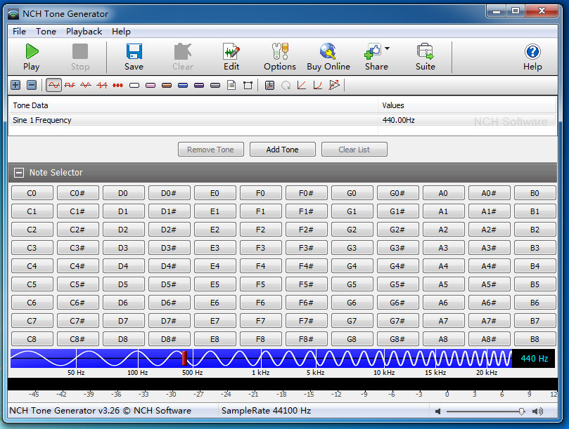 NCH Tone Generator截图1