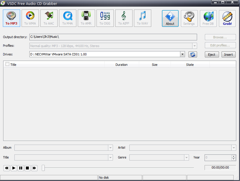 VSDC Free Audio CD Grabber截图1