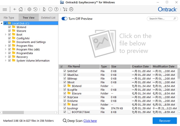 Ontrach EasyRecovery截图2