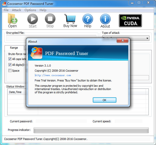 Cocosenor PDF Password Tuner图
