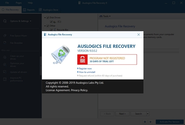 Auslogics File Recovery软件图片2