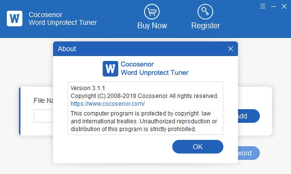 Cocosenor Word Unprotect Tuner软件图片2