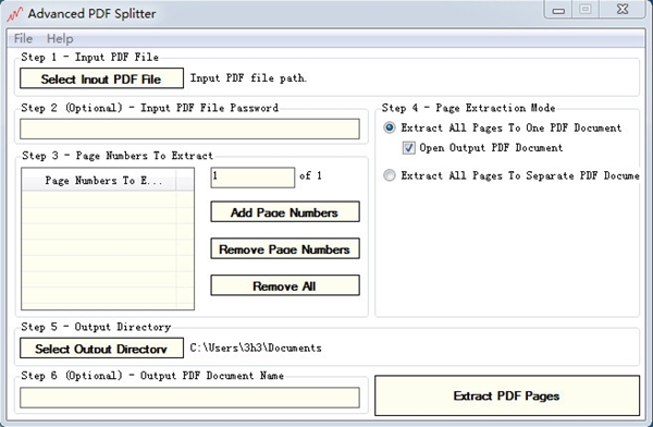 Advanced PDF Splitter软件图片1