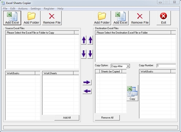 Excel Sheets Copier软件图片1
