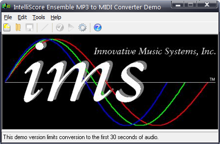 Intelliscore Ensemble MP3 to MIDI Converter图片