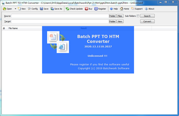 Batch PPT to HTML Converter图