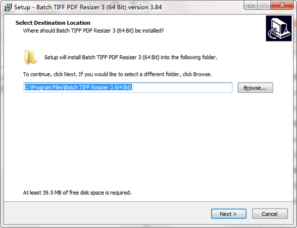Batch TIFF PDF Resizer安装教程图