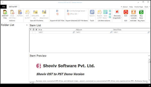 Shoviv Exchange OST Recovery图