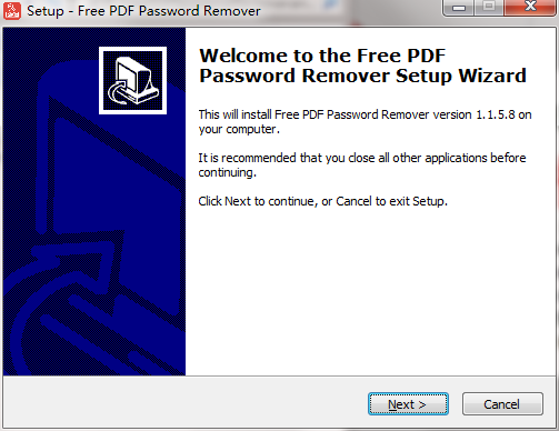 Free PDF Password Remover安装图