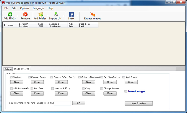 Free PDF Image Extractor 4dots图