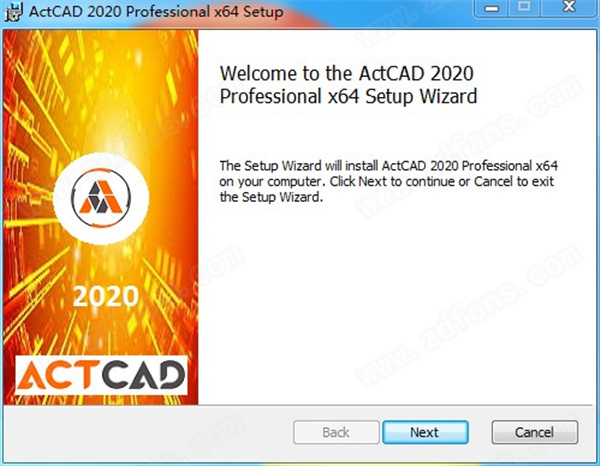 ActCAD 2020 Pro安装方法