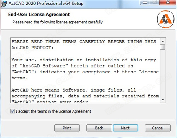 ActCAD 2020 Pro安装方法1
