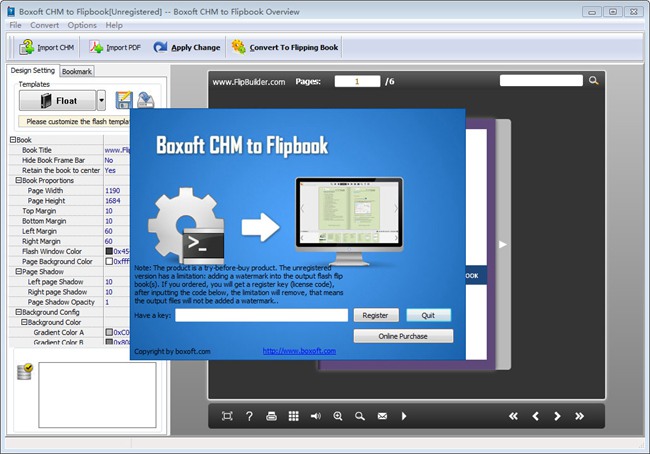 Boxoft CHM to Flipbook图