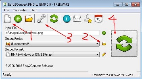 Easy2Convert PNG to BMP图