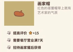 动物餐厅画家帽怎么解锁 作用介绍攻略