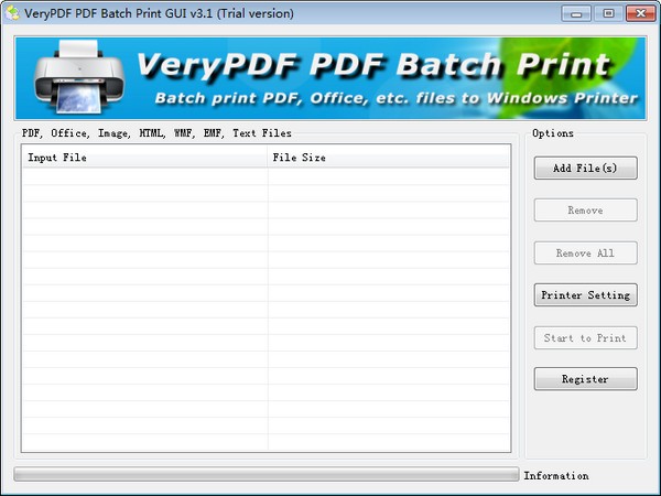 VeryPDF PDF Batch Print GUI软件图片