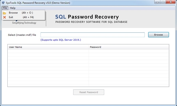 SysTools SQL Password Recovery软件图片3