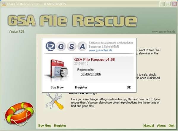 GSA File Rescue软件图片2