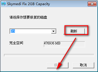 Skymedi Fix 2GB Capacity图