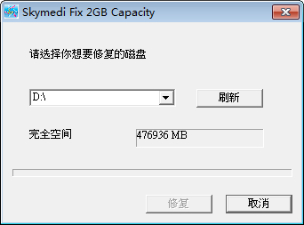 Skymedi Fix 2GB Capacity图
