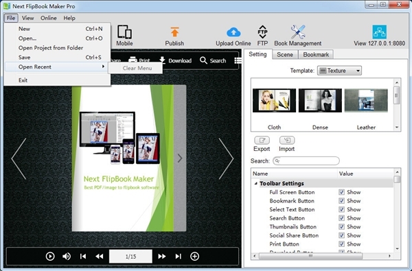 Next FlipBook Maker Pro软件图片3