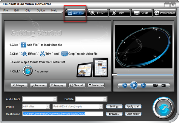 Emicsoft ipad Video Converter软件图片3
