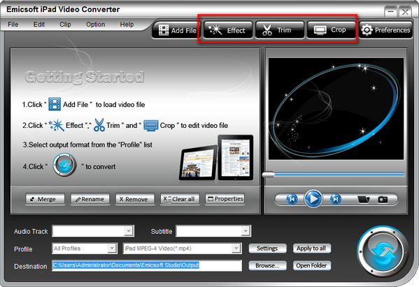 Emicsoft ipad Video Converter软件图片4