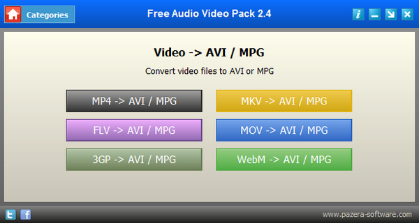 Free Audio Video Pack软件图片2
