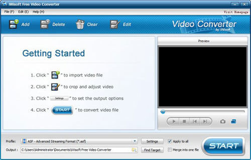 iWisoft Free Video Converter截图