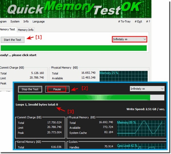 QuickMemoryTestOK软件图片2