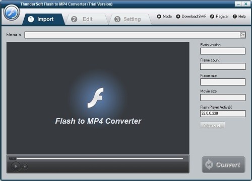 ThunderSoft Flash to MP4 Converter图